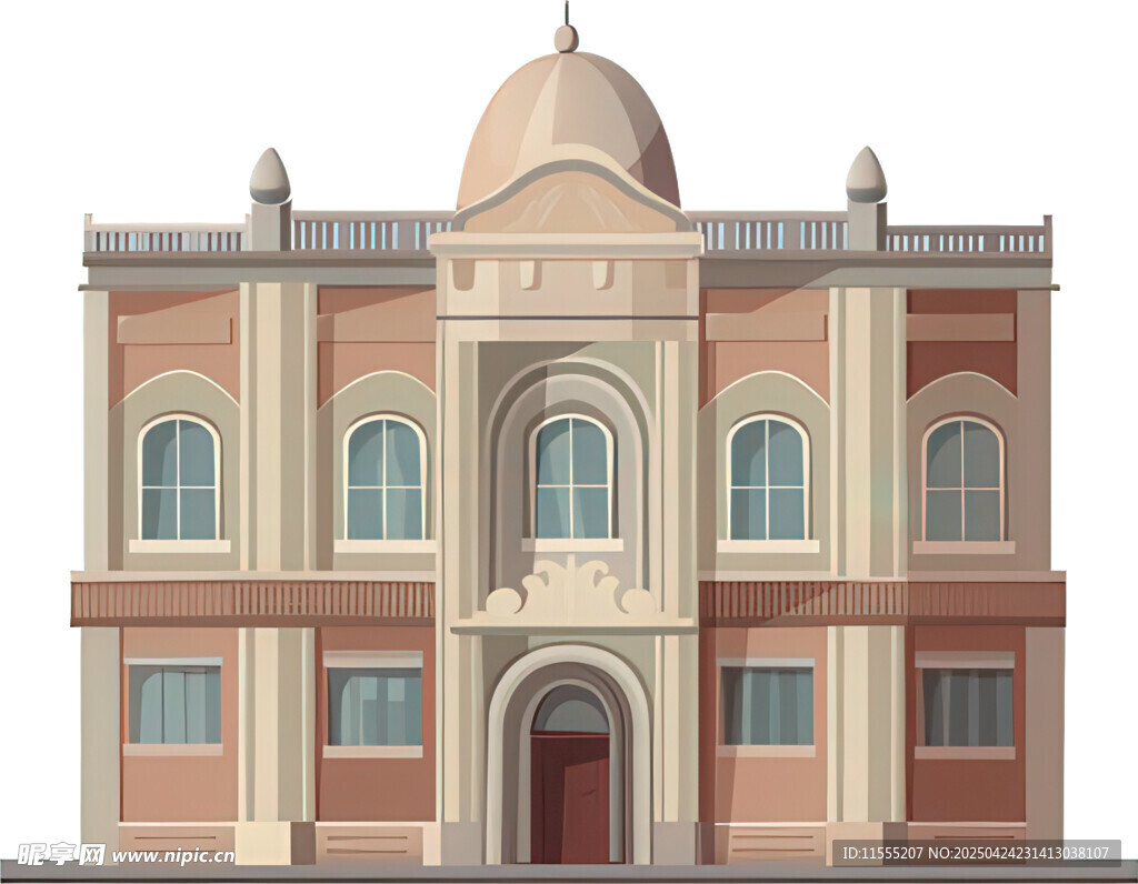 古典风格建筑外观展示