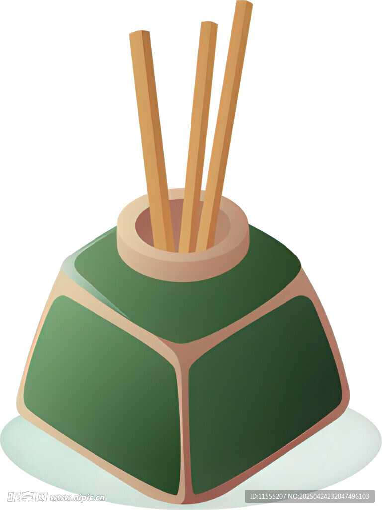 绿色碗中插着几双筷子