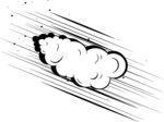 漫画风格速度特效云