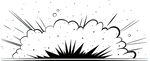 爆炸漫画特效图案