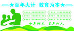 百年大计教育为本宣传图