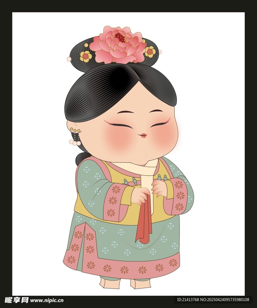 可爱古风小女孩形象