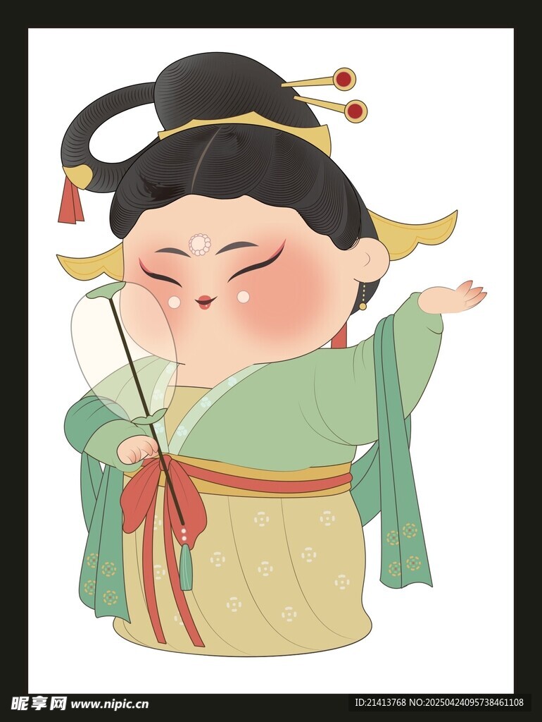 古风仕女俏皮形象