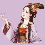 古风汉服女子优雅姿态