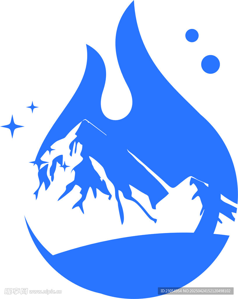 雪山水滴logo