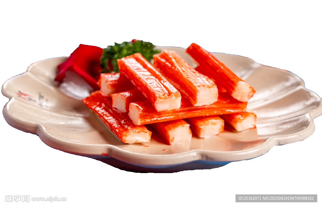 美味蟹棒摆盘