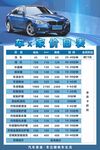 汽车价格表展示