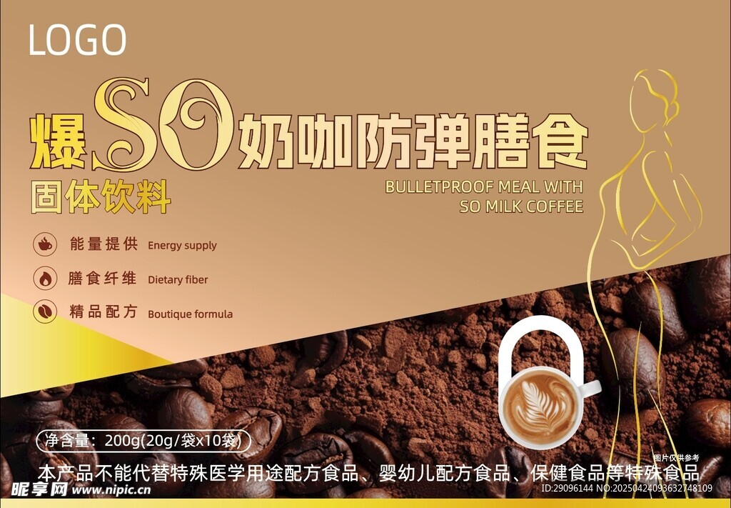 咖啡防弹膳食宣传海报