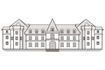 欧式建筑线稿图