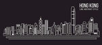 城市天际线轮廓图