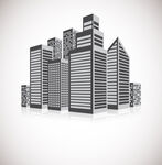 现代高楼建筑群