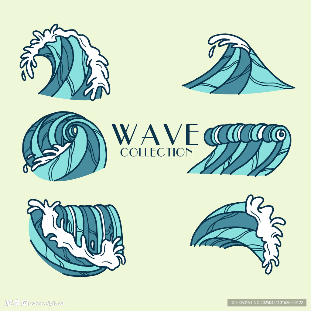 海浪图案集合