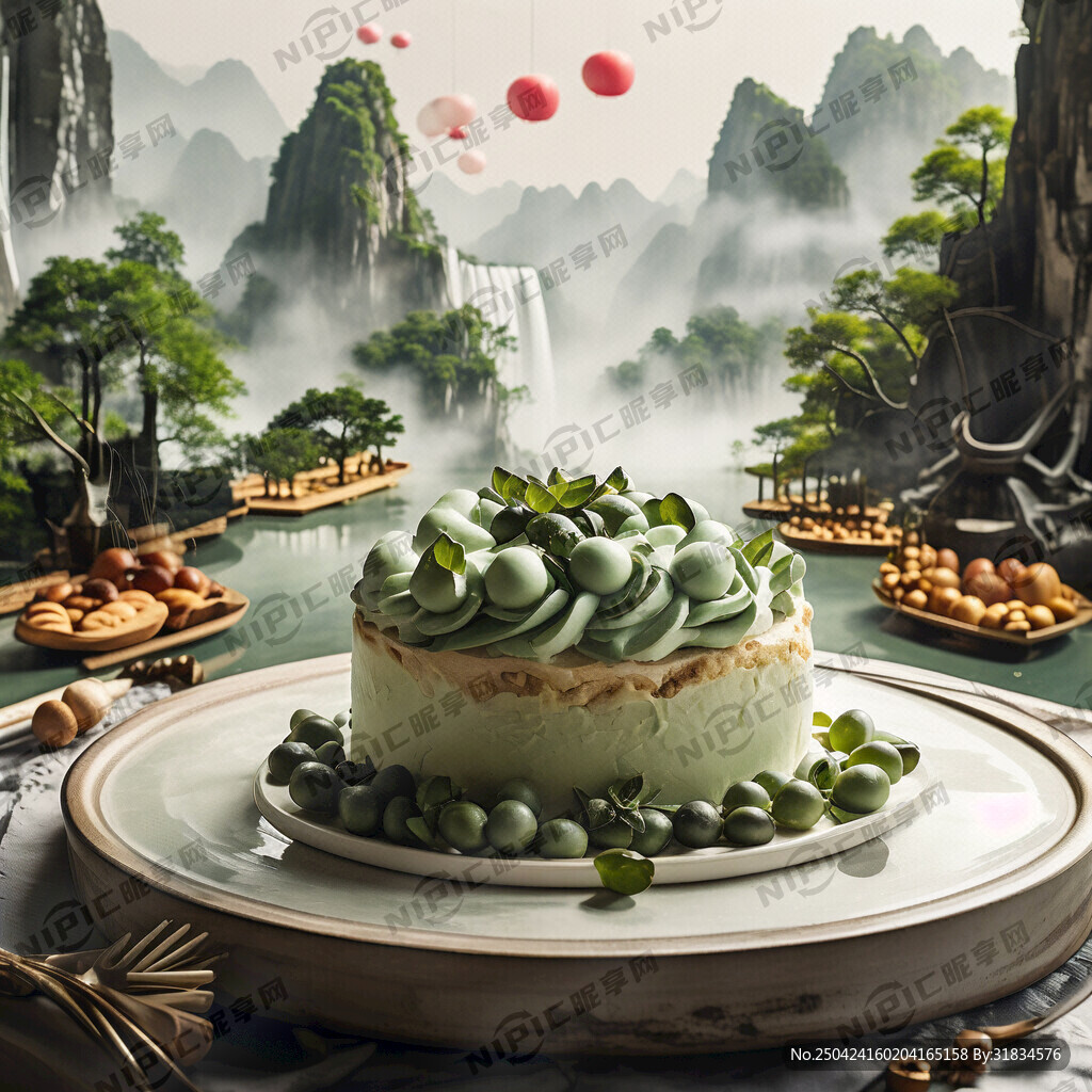 烘焙 浅绿色 高端 大气