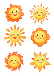 可爱笑脸太阳卡通图案