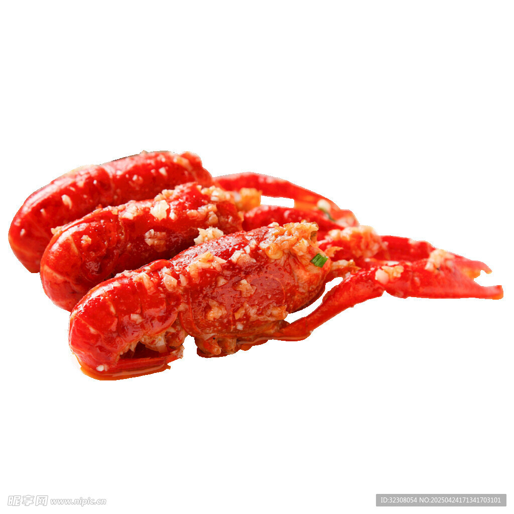 美味小龙虾特写