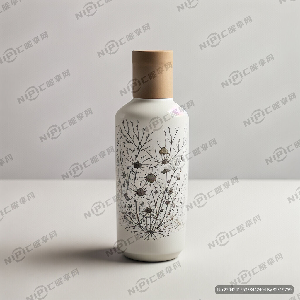 行业标准圆柱瓶斜肩 后面设计
