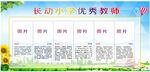 教师风采展板光荣榜