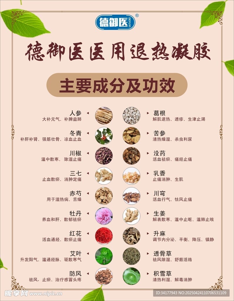 德国医用退热凝胶成分功效