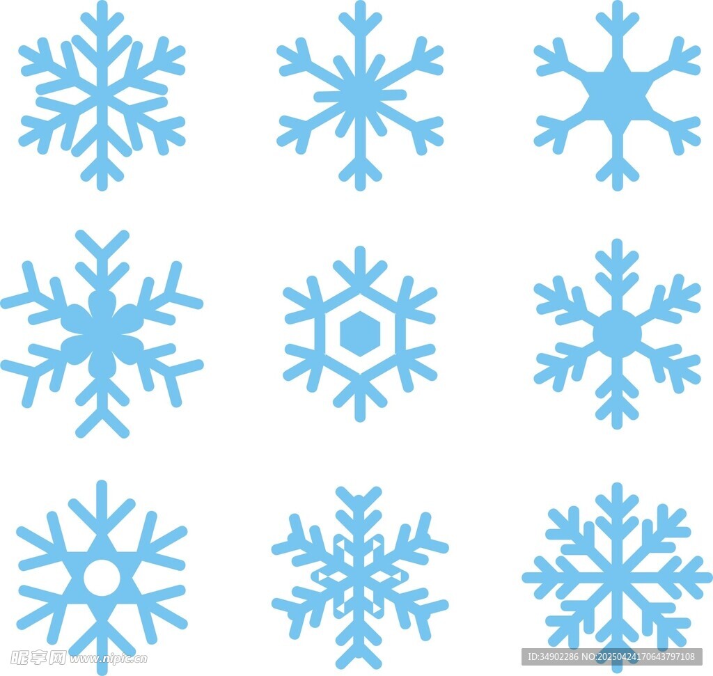 矢量雪花