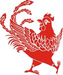 鸡剪纸