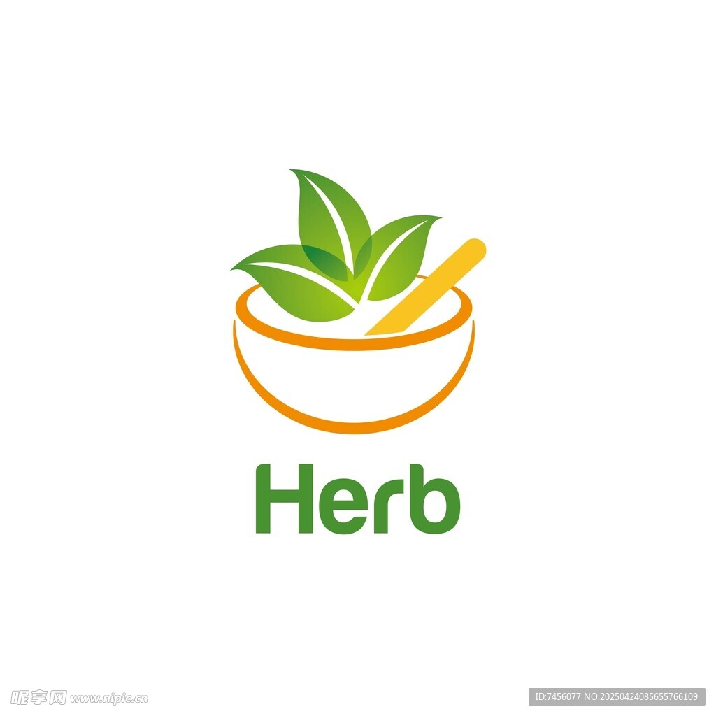 草本研磨标志设计