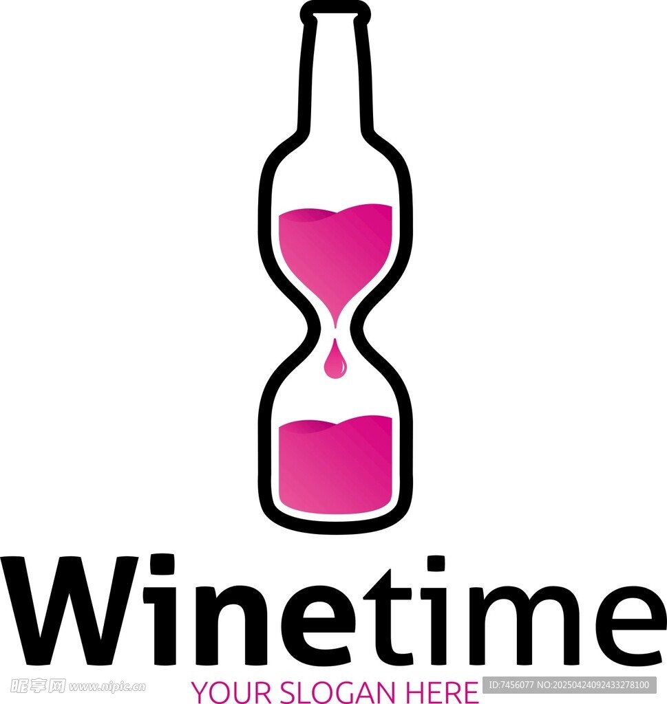 Winetime葡萄酒标志设计