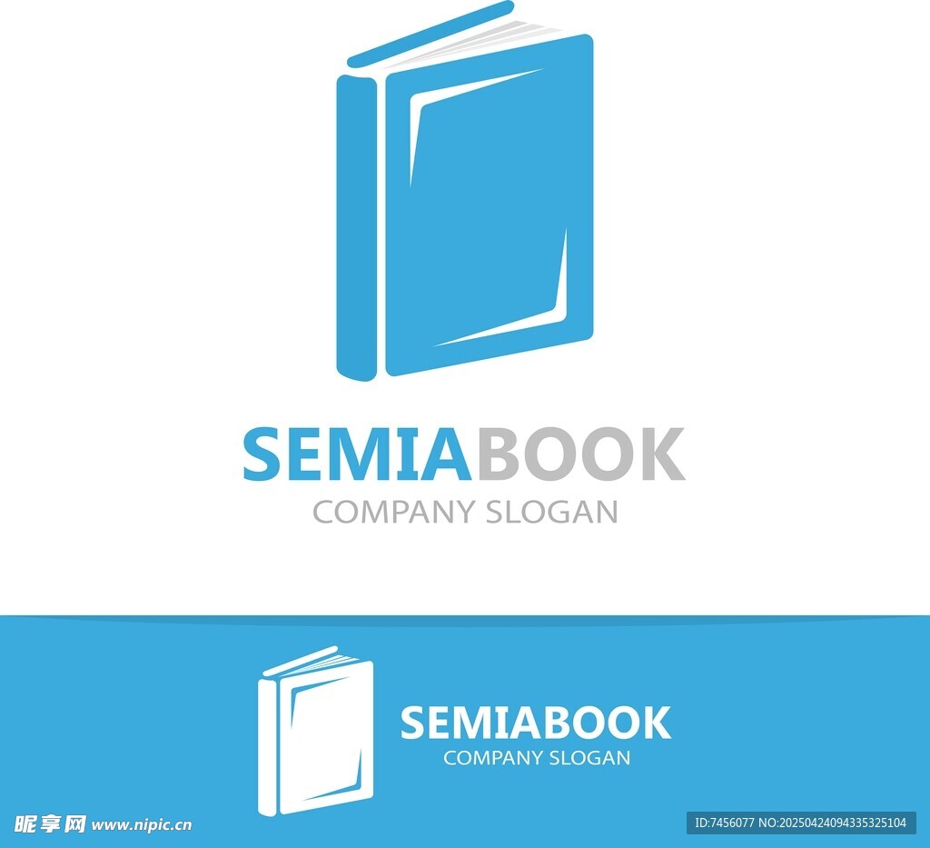 Semiabook书籍风格标志