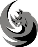 犀牛抽象标志图案设计