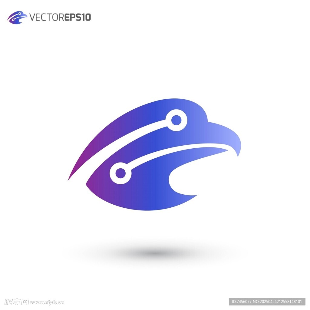 科技感鹰形矢量标志