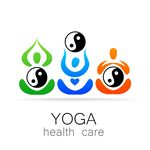 瑜伽健康护理标志设计