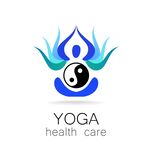 瑜伽健康标志设计