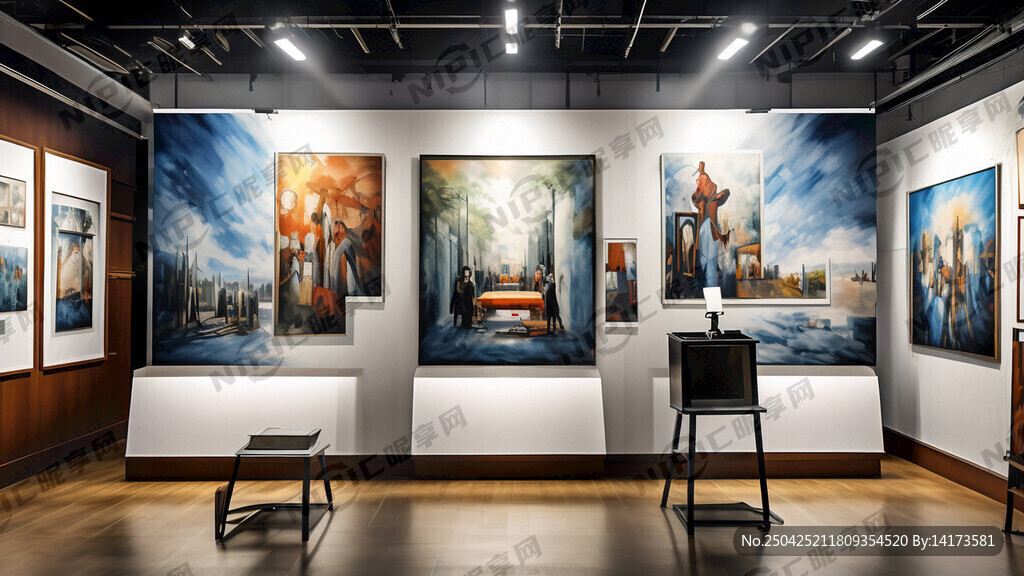 作品展览宣传栏 可以张贴画面
