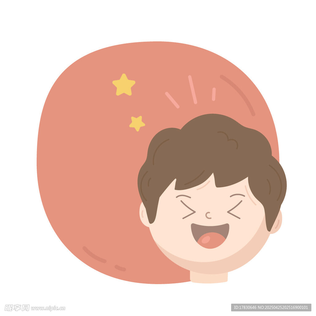 开心小男孩的可爱瞬间