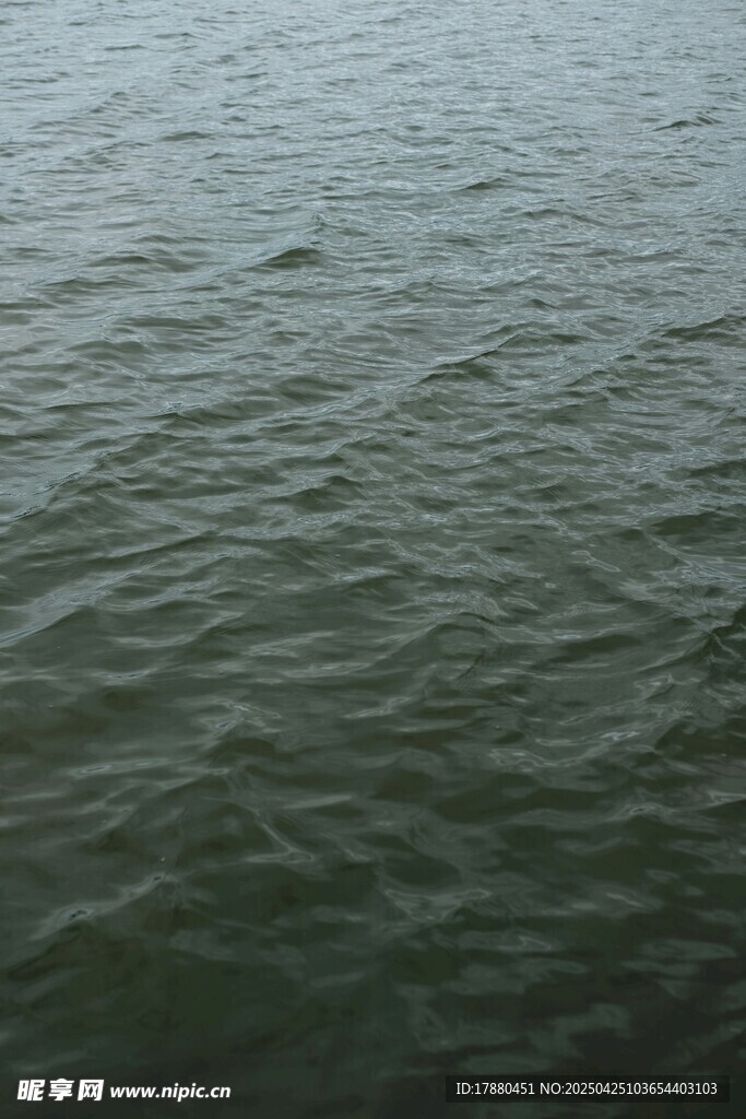 平静的绿色水面