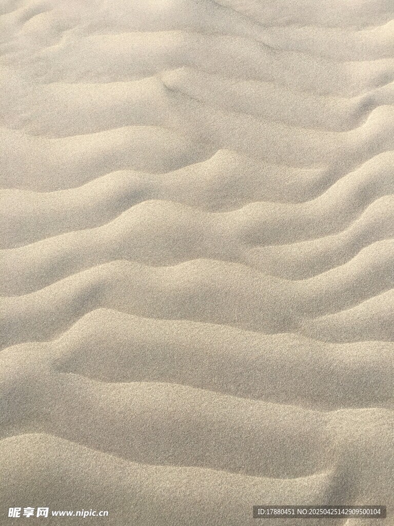 细腻沙丘纹理特写