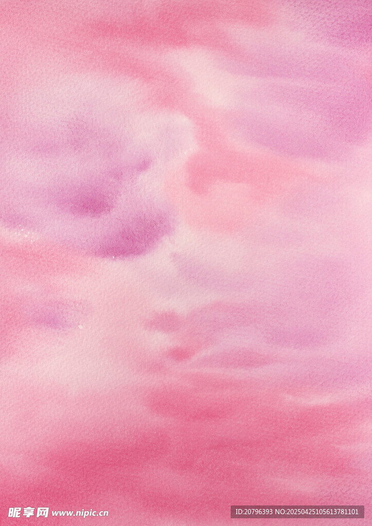 梦幻粉色天空云朵美景