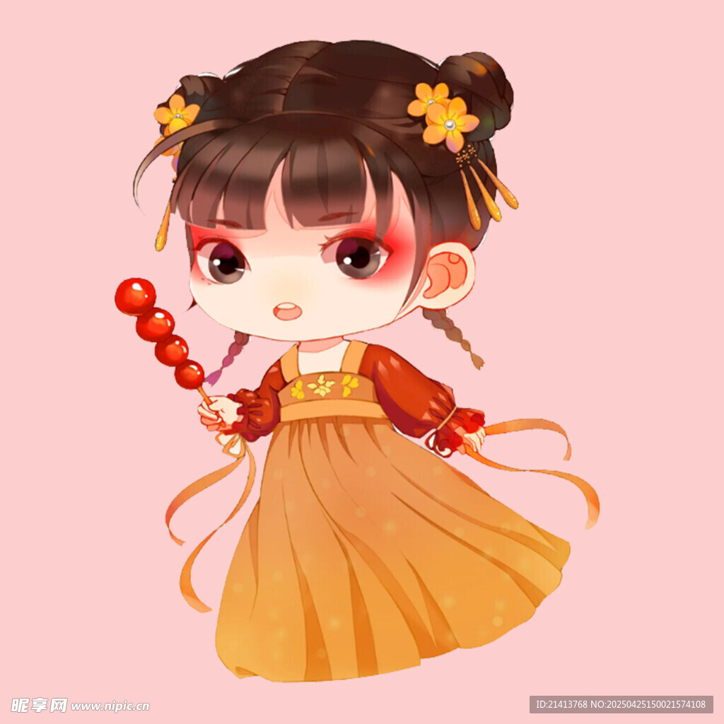 手绘古风美女