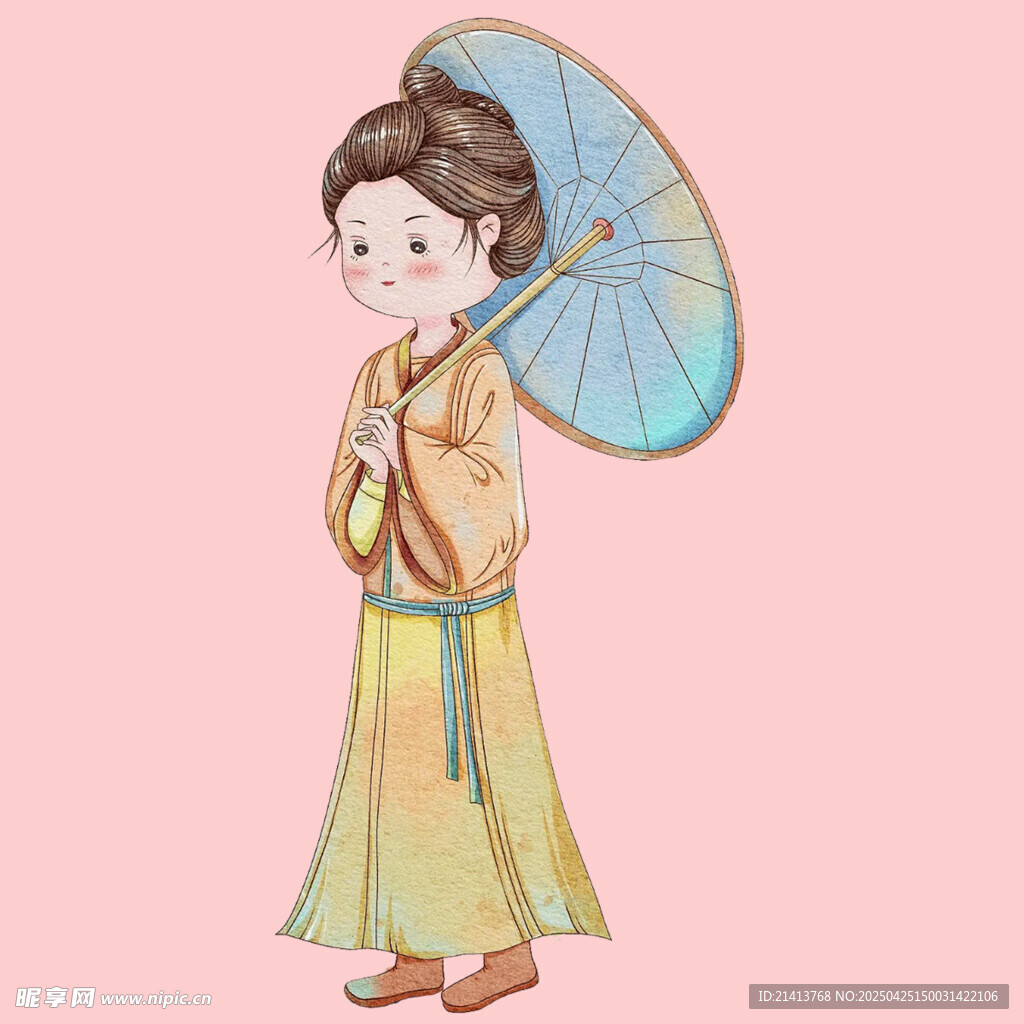 手绘古风美女