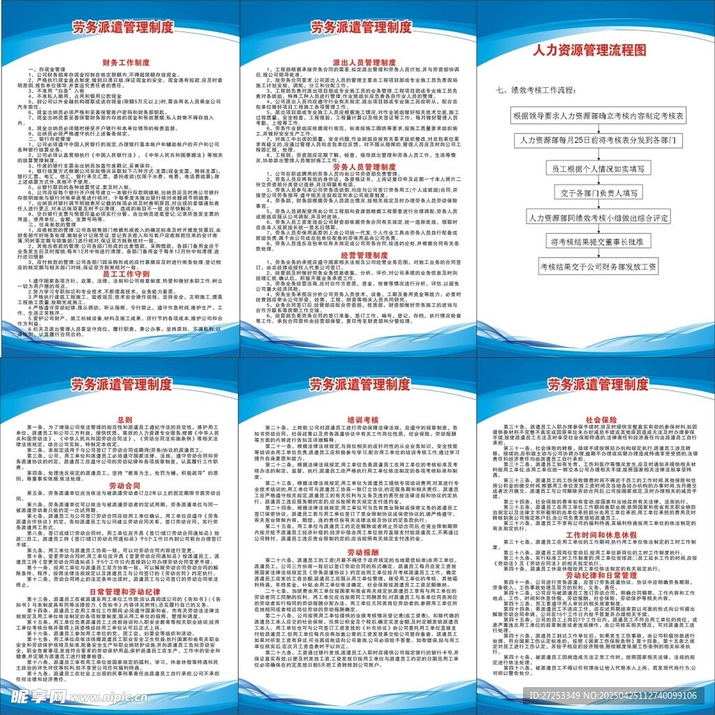 劳务派遣制度牌