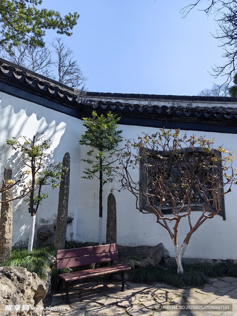 中式庭院一角景致