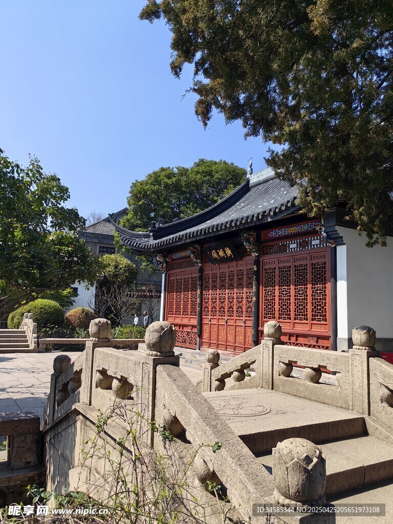 中式古建筑庭院景致