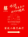 婚礼指引牌