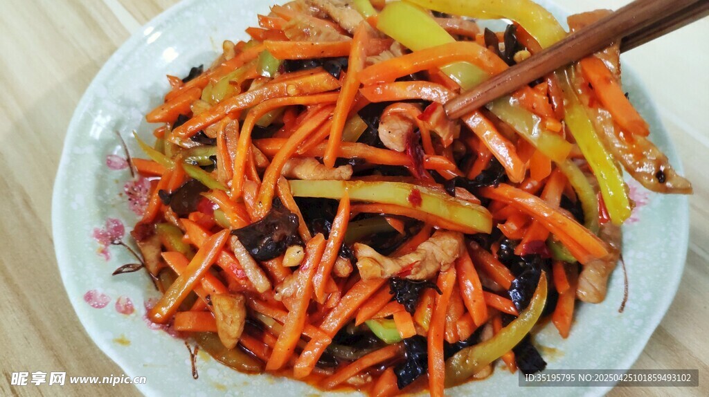 美味胡萝卜丝炒肉丝