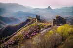 山间古景 繁花伴残垣