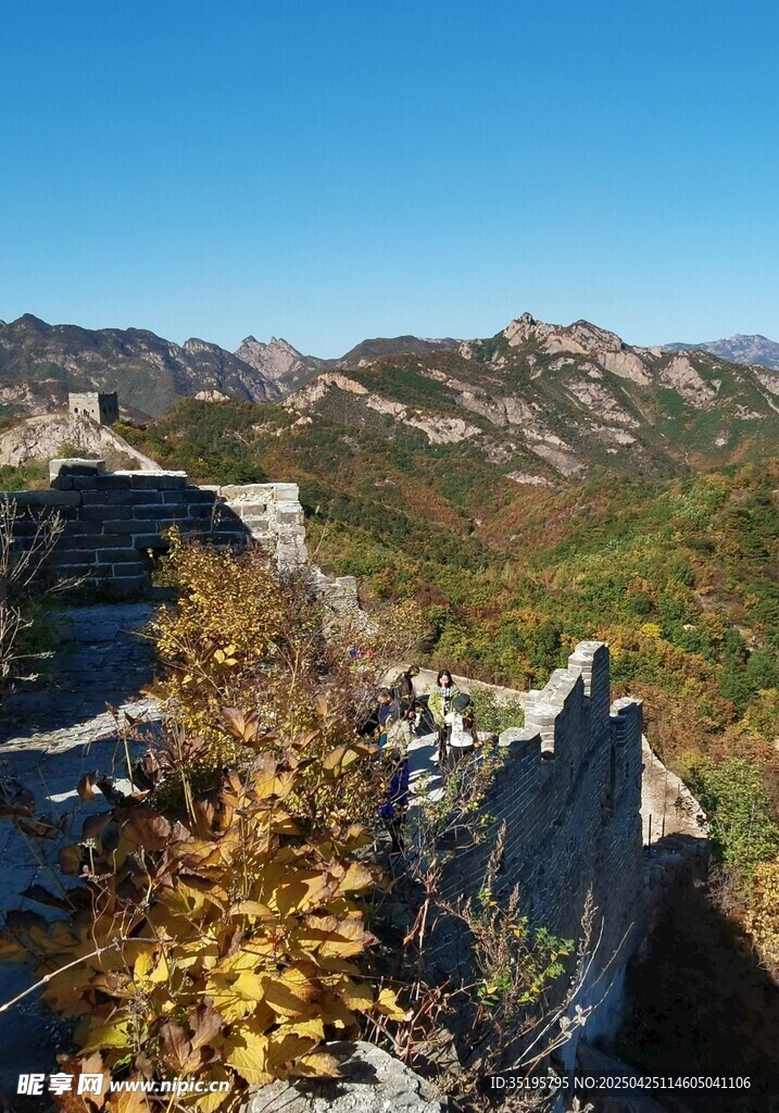秋日长城美景