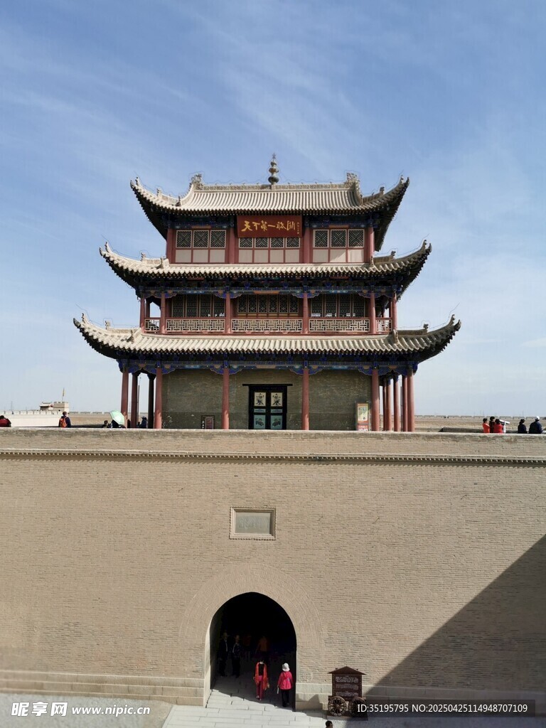 嘉峪关城楼古建筑景观