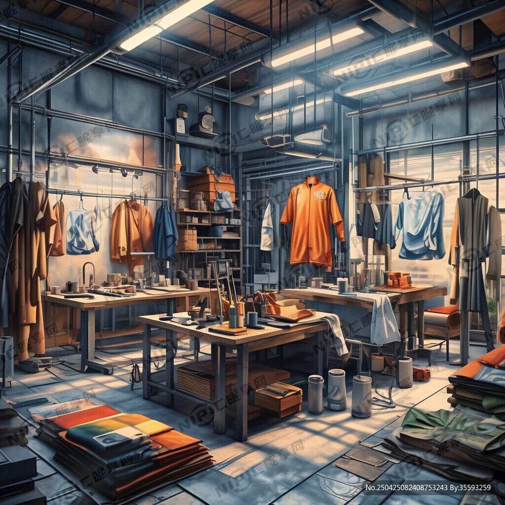 户外服装生产车间
