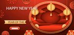 新年喜庆场景装饰图
