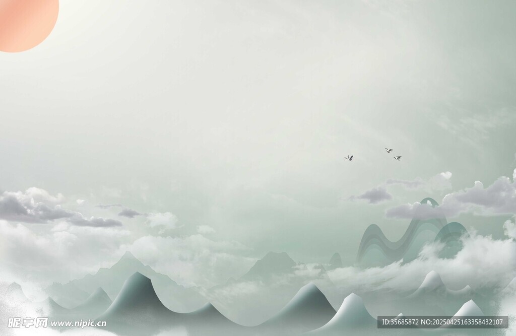中国风云海风景图
