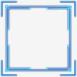 蓝色科技风方形边框
